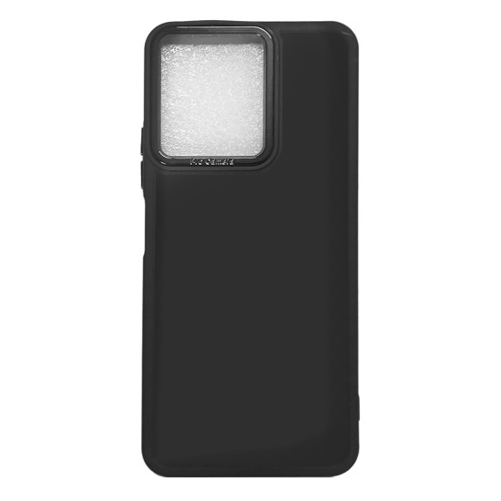 Capa de Silicone para Xiaomi Redmi 13C/Poco C65 Preto